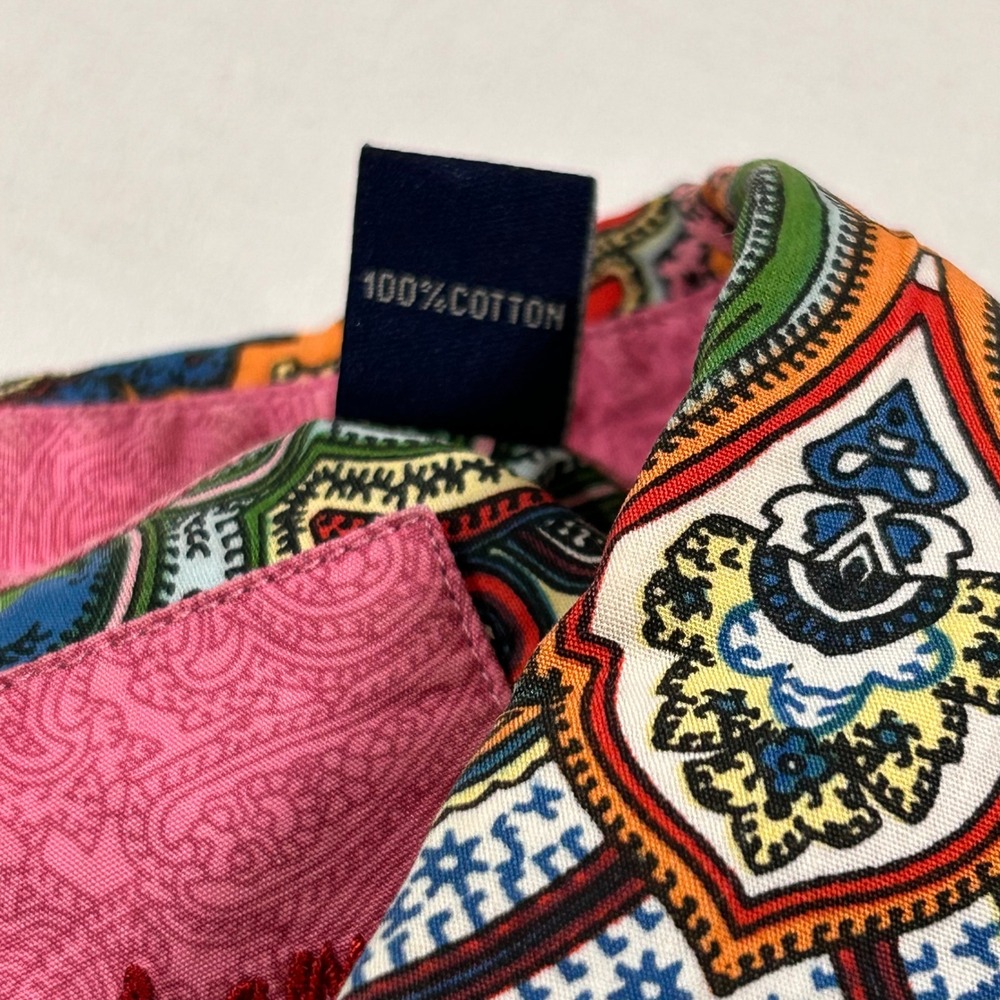 Robert Graham Mandala Button Down Cuff Link Shirt Cotton Women S/ 4 - Picture 6 of 9